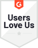 Users Love Us G2 badge